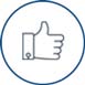 100 percent customer satisfaction icon