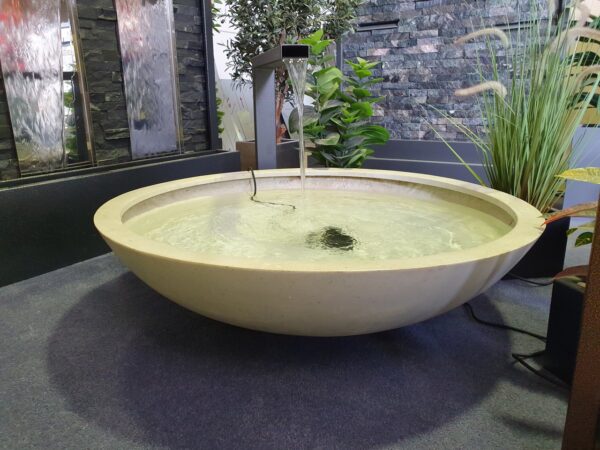KAI Polystone Bowl (Large) Water Feature with Powder-coated Spout