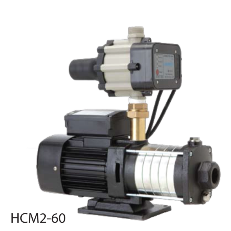 HYJET 750W HCM HORIZONTAL MULTISTAGE PRESSURE PUMP WITH PRESSURE CONTROLLER