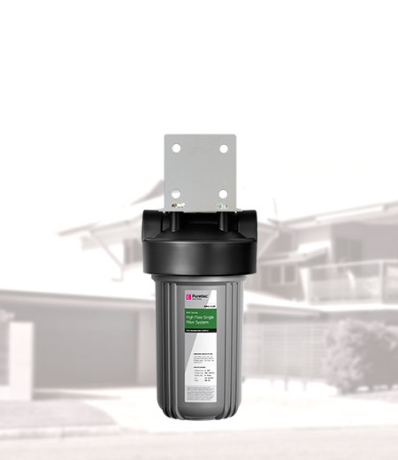 PURETEC EM1 60LPM MAX WHOLE HOUSE RAINWATER / MAINS SINGLE WATER FILTER SYSTEM
